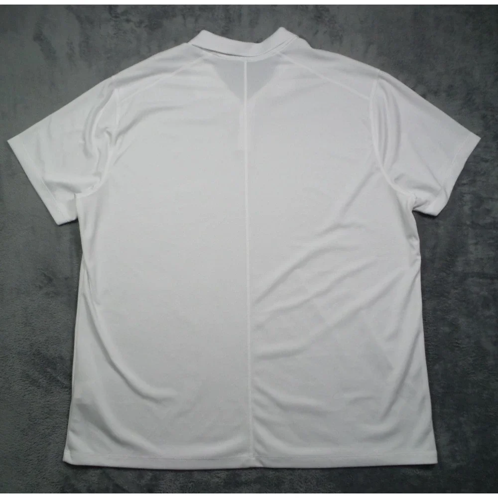 Nike Golf Shirt Mens Size XXL White Solid Dri-FIT Victory Polo Short Sleeve